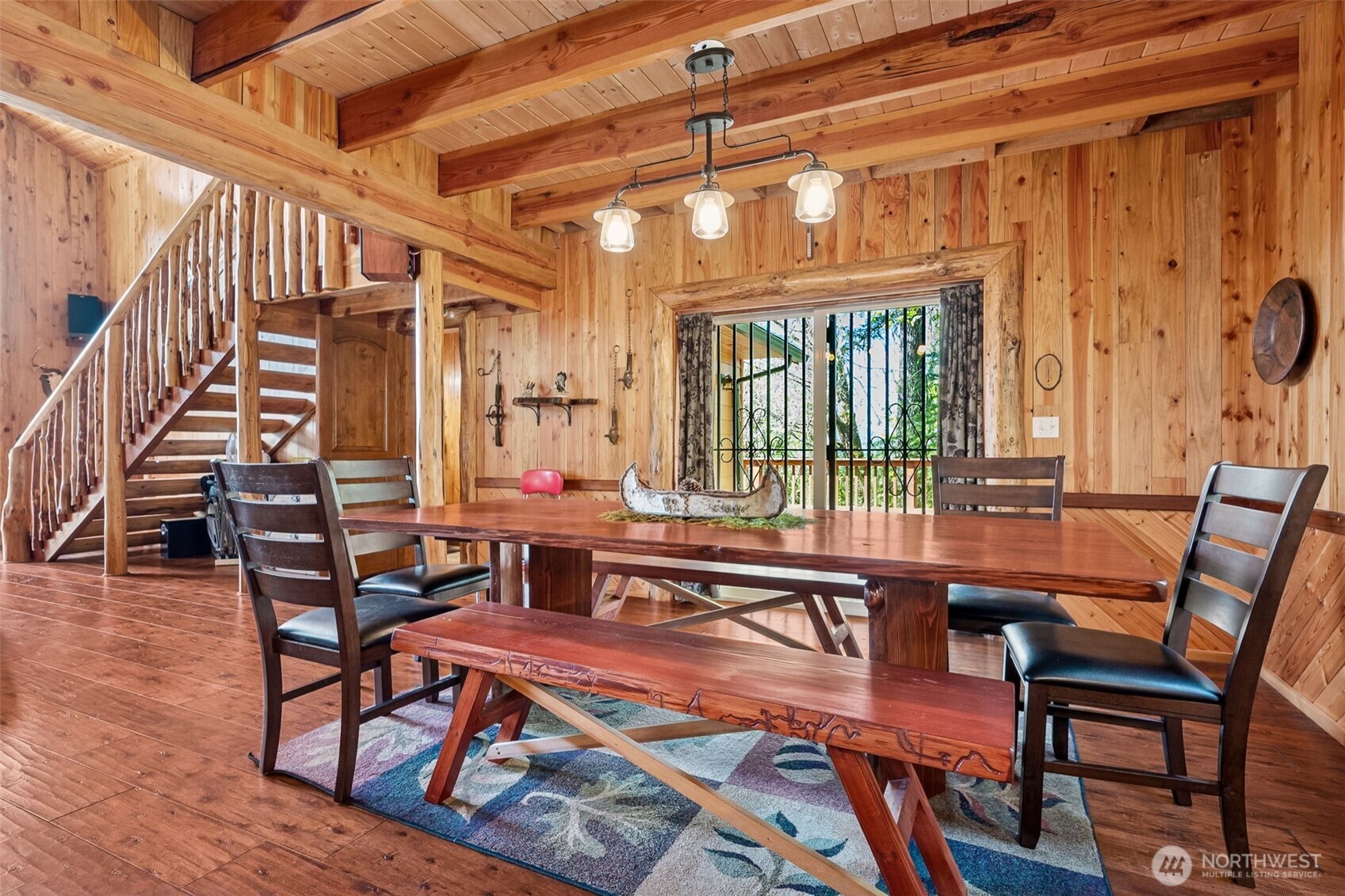0 Boyd Road Randle, WA 98377 - Photo 10 of 39 a view of a dining room with furniture window and wooden floor