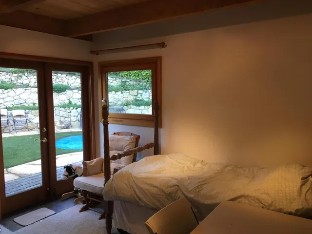 a close view of closet