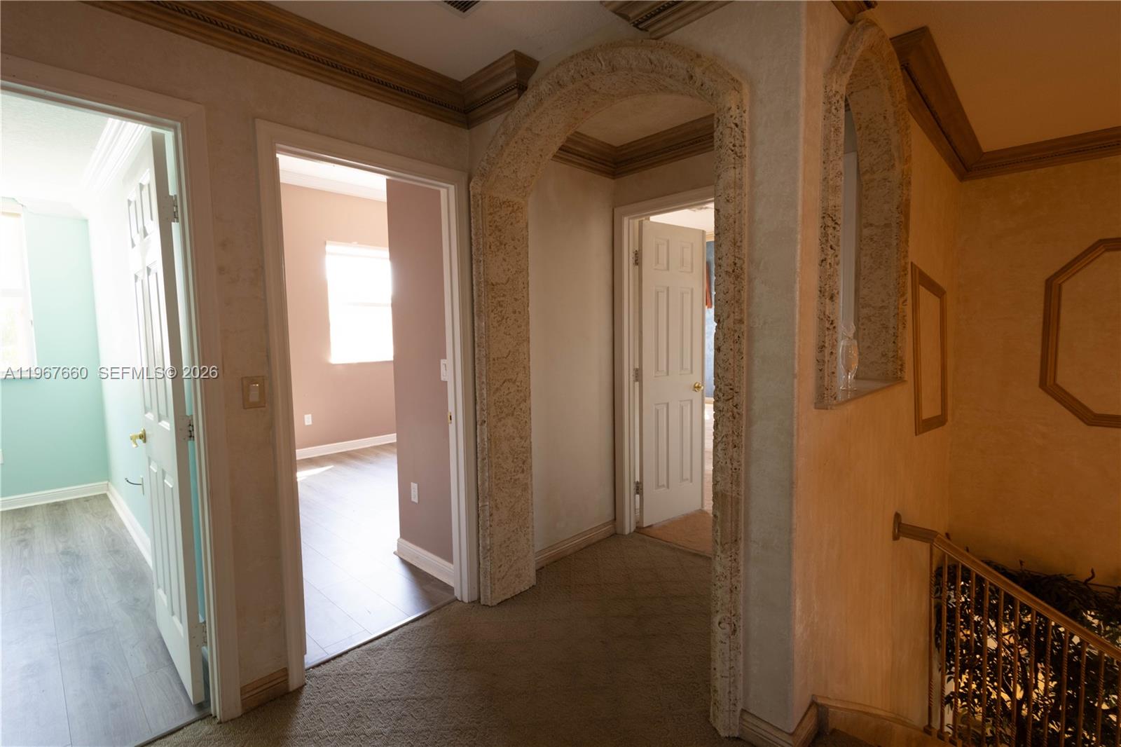 5331 Southwest 159th Avenue, Unit 5331 Miramar, FL 33027 - Photo 25 of 41 a view of hallway with a large mirror