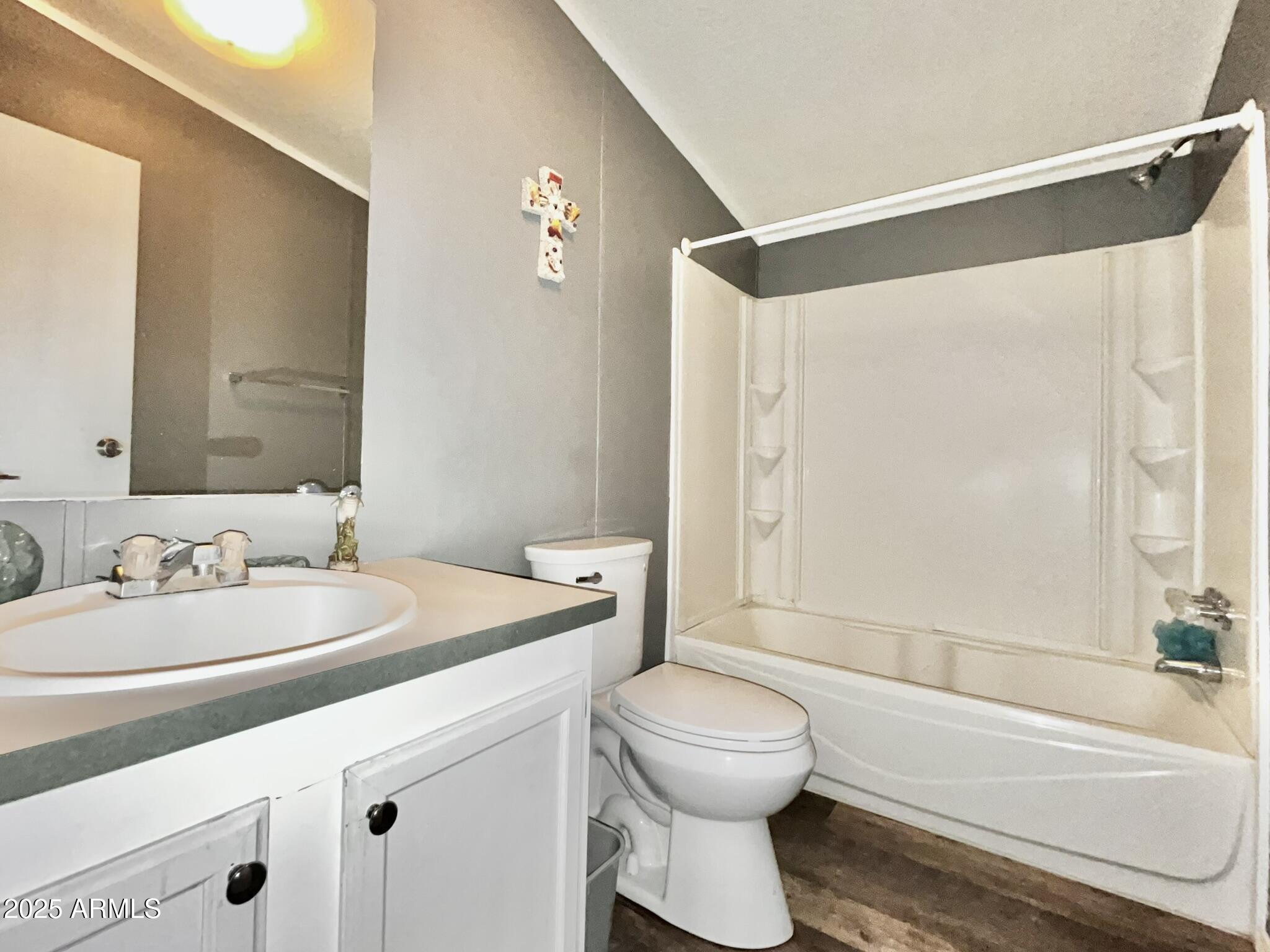 5943 North Bordeaux Road Rimrock, AZ 86335 - Photo 21 of 38 a bathroom with a sink and a mirror