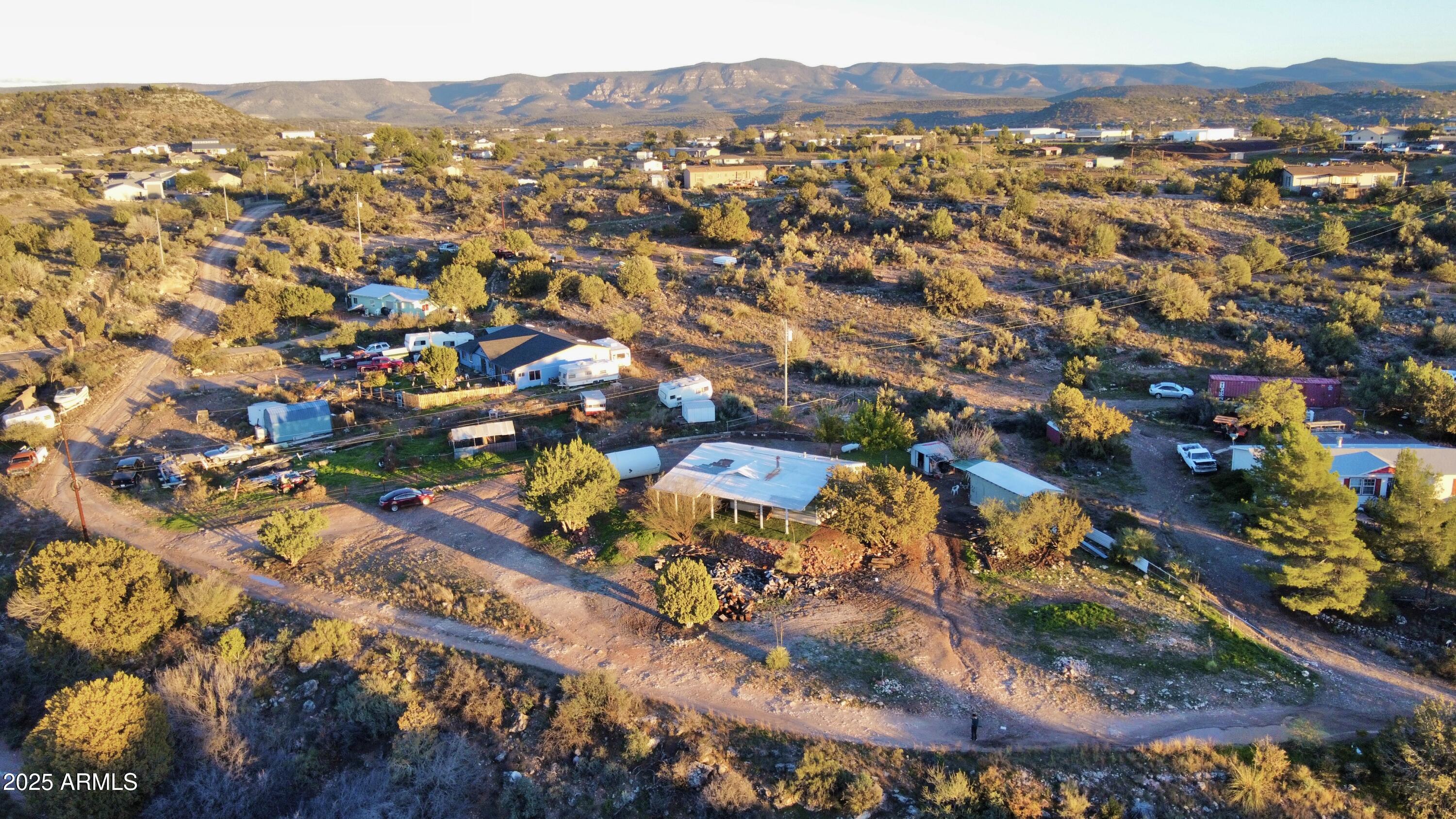 5943 North Bordeaux Road Rimrock, AZ 86335 - Photo 3 of 38 an aerial view of multiple house