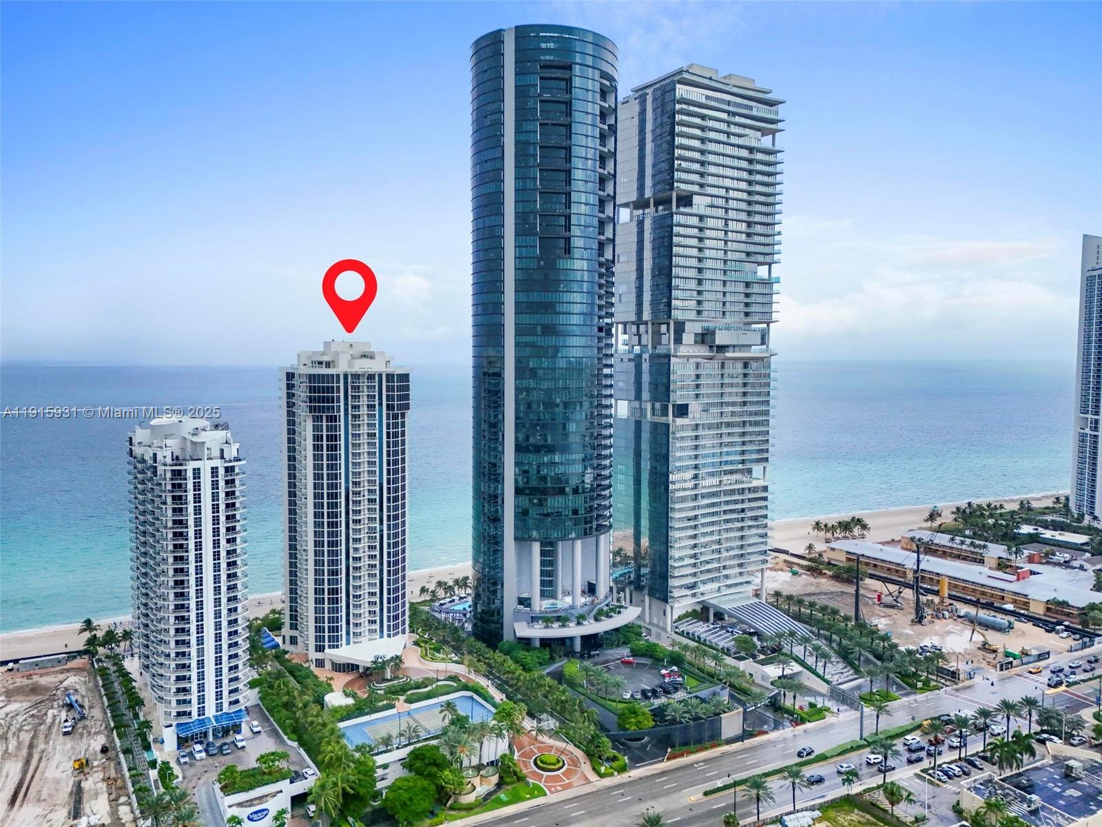 18671 Collins Avenue, Unit 1902 Sunny Isles Beach, FL 33160 - Photo 53 of 53 a view of a city with tall buildings