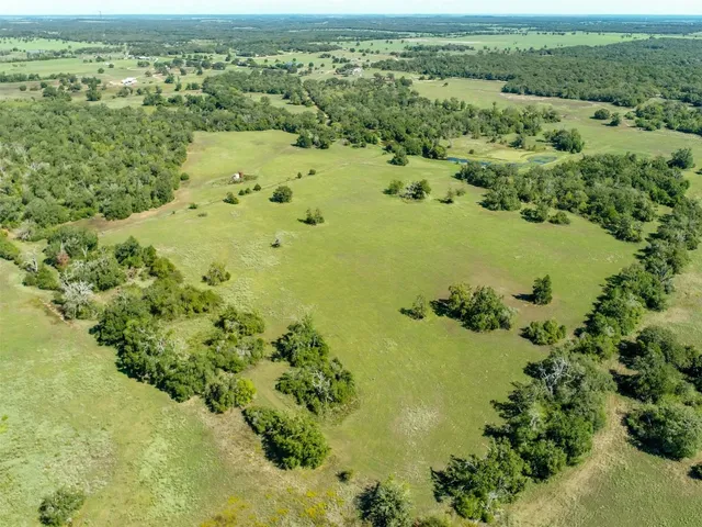 a view of a lake with a city