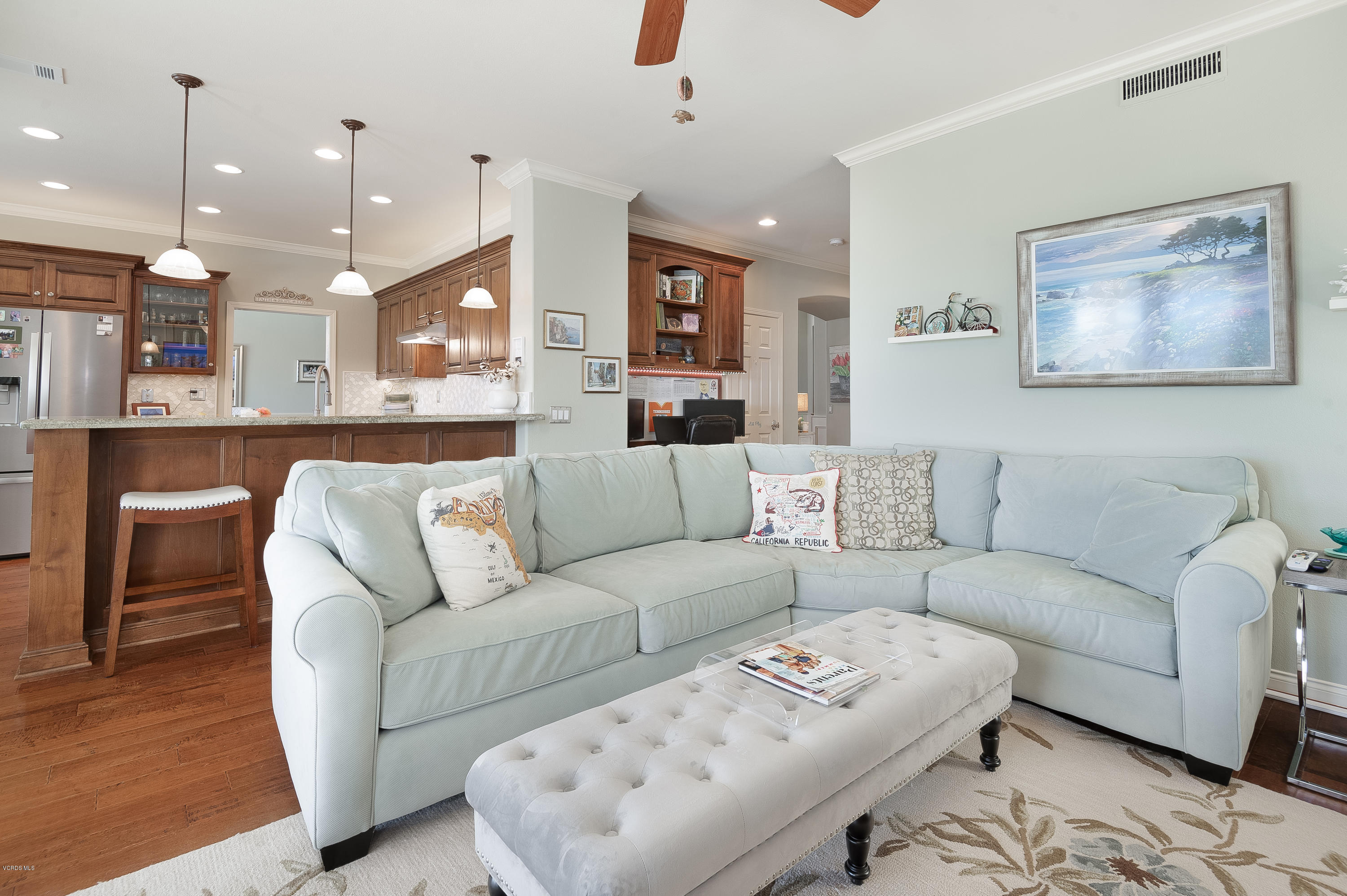 2452 Gillingham Circle Thousand Oaks, CA 91362 - Photo 16 of 43 a living room with furniture and a wooden floor