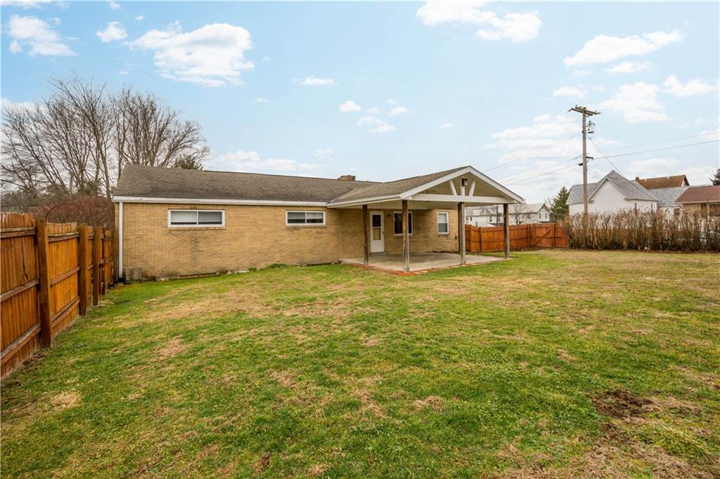 112 Washington Avenue Midway, PA 15060 - Photo 28 of 33 a view of a house with a backyard