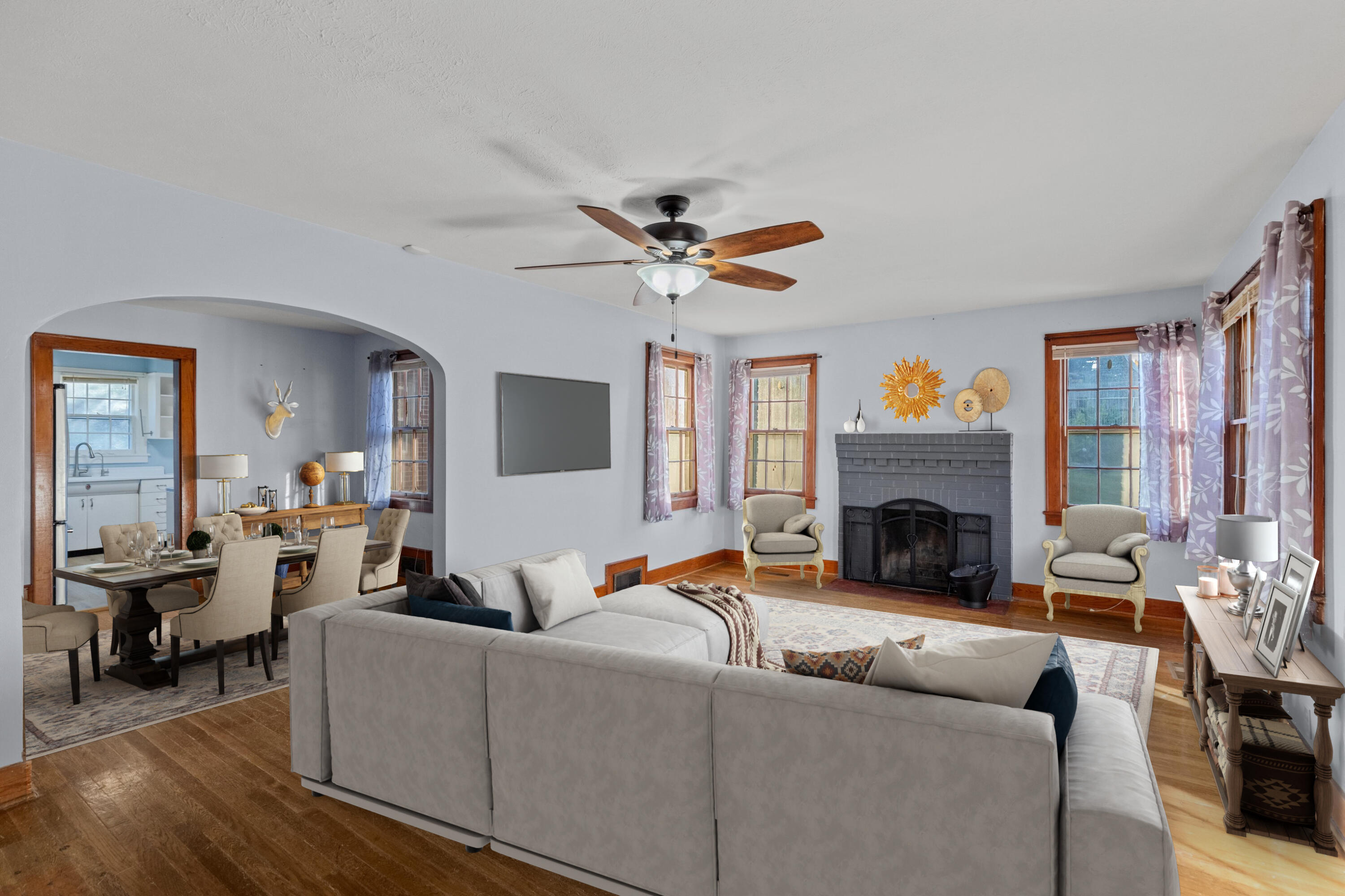 1575 Thompson Creek Road Morristown, TN 37813 - Photo 7 of 57 Living room and dining room
