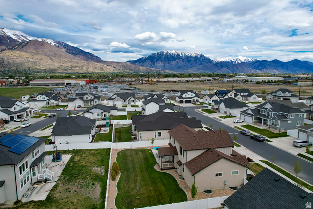 1434 West Stable Street Lindon, UT 84042 - Photo 71 of 76 Aerial perspective of suburban area with a mountain backdrop