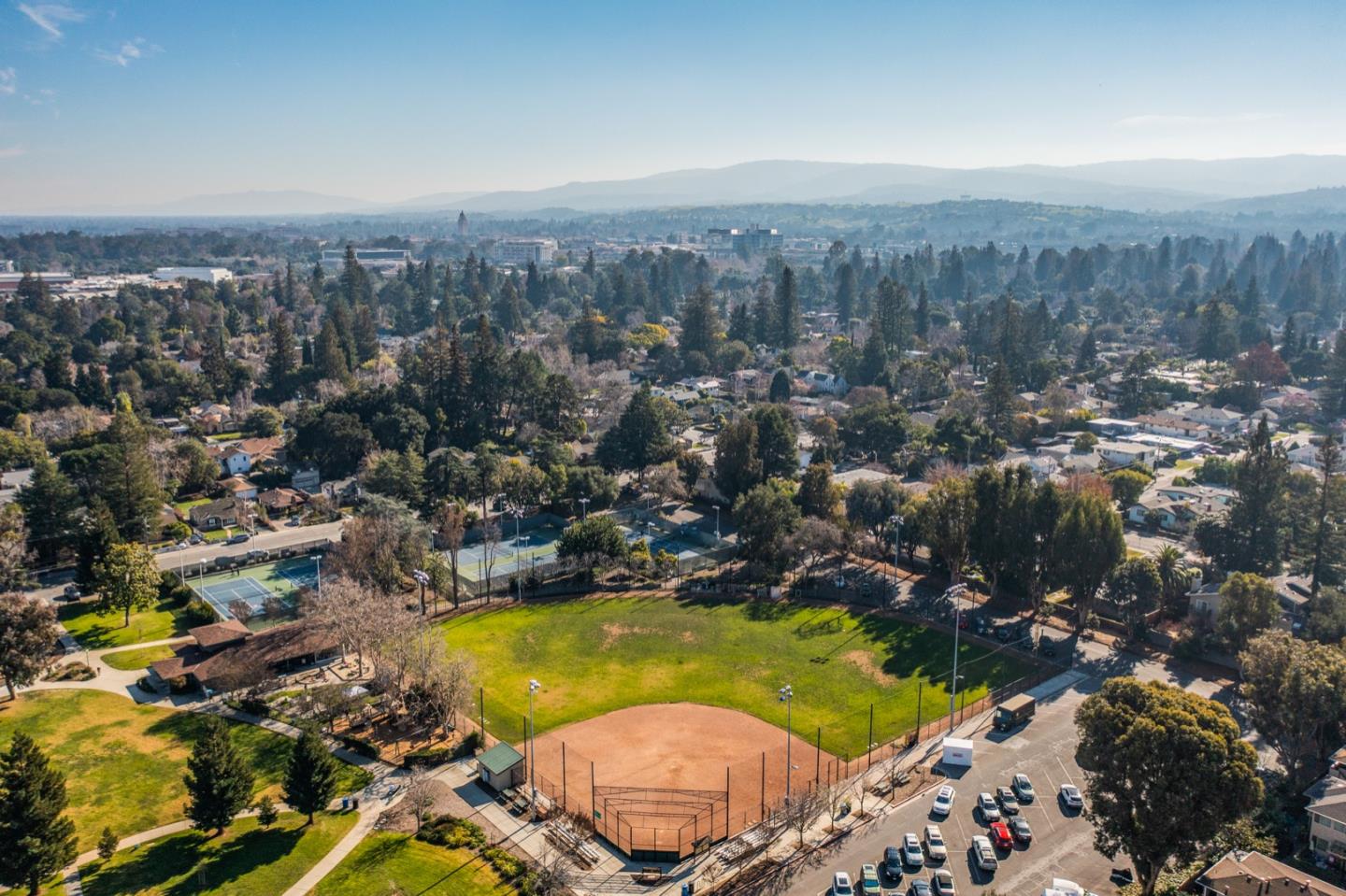 882 Middle Avenue Menlo Park, CA 94025 - Photo 22 of 22 an aerial view of residential houses with outdoor space