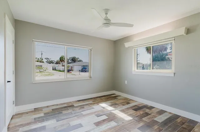 a view of wooden floor in a room