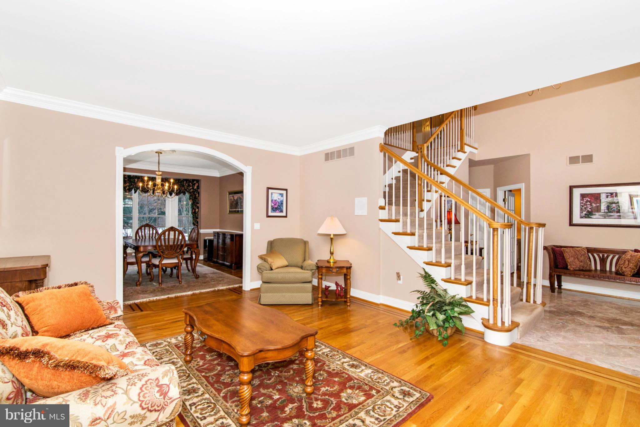 2880 Sommersby Road Mount Airy, MD 21771 - Photo 10 of 30 Living Room w handsome Arch Doorway to Dining Room