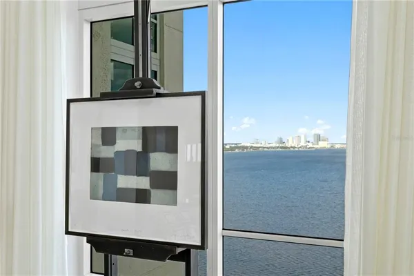 a view of a hallway with staircase