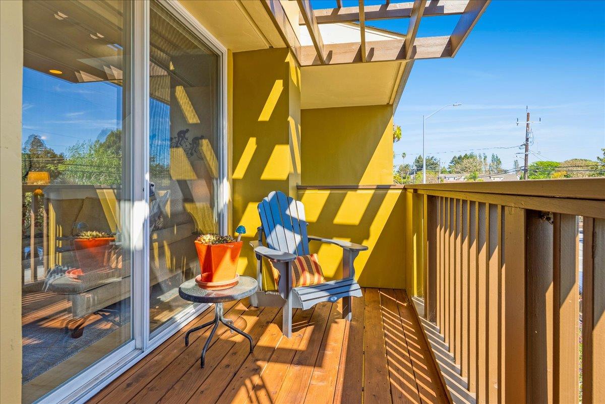 117 Gault Street, Unit B Santa Cruz, CA 95062 - Photo 19 of 42 a view of balcony with wooden floor