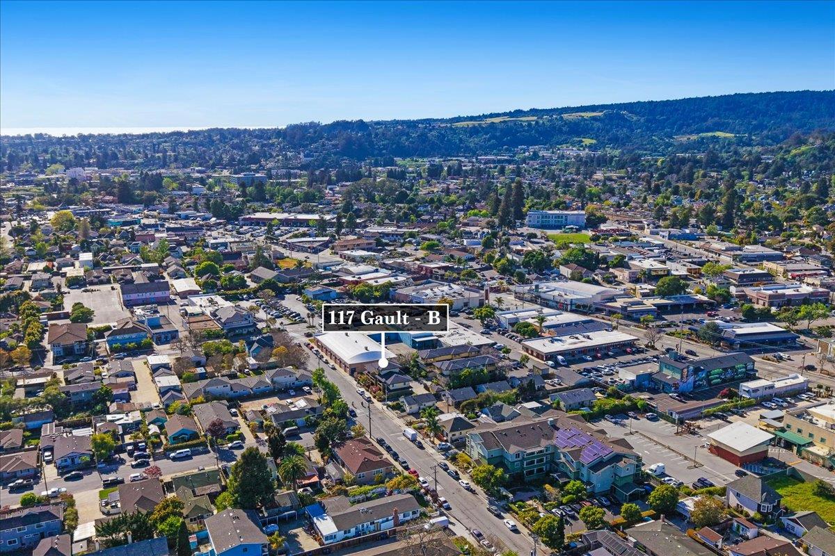 117 Gault Street, Unit B Santa Cruz, CA 95062 - Photo 36 of 42 a view of a city with mountains in the background