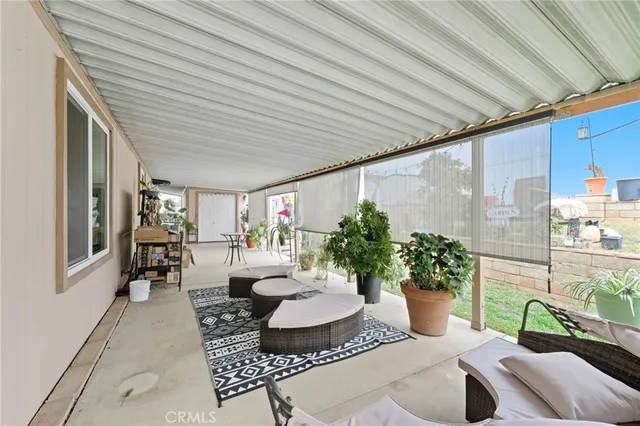 a view of living room with patio