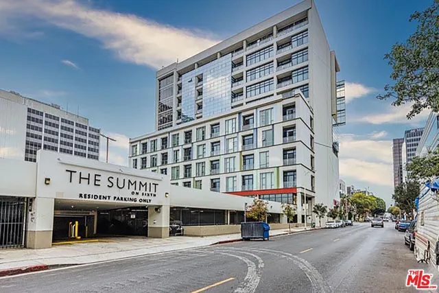 front view of a building with a street