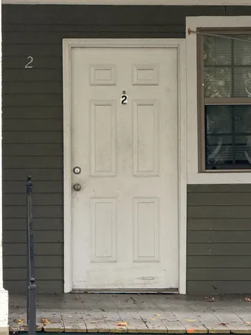 a view of front door