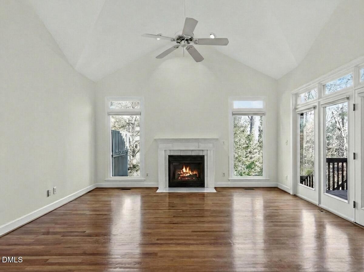 38 Innisfree Drive Durham, NC 27707 - Photo 9 of 30 Family Room with Vaulted Ceilings