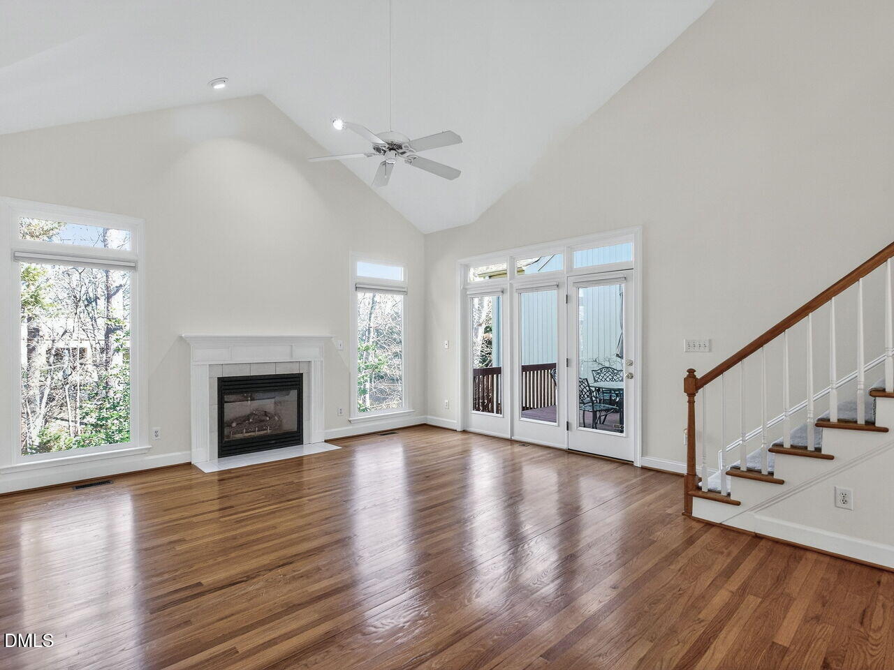 38 Innisfree Drive Durham, NC 27707 - Photo 11 of 30 Family Room with French doors to Deck