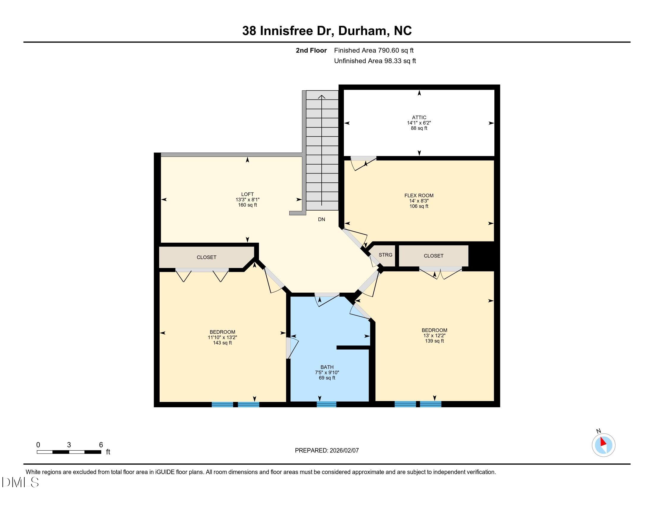 38 Innisfree Drive Durham, NC 27707 - Photo 26 of 30 38 Innisfree - Second Floor