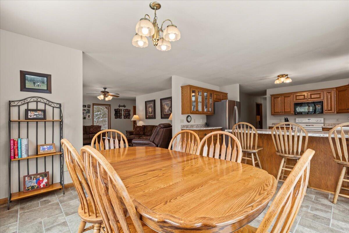N5968 County Road P Herman, WI 53050 - Photo 18 of 66 Dinette Into Kitchen/Living