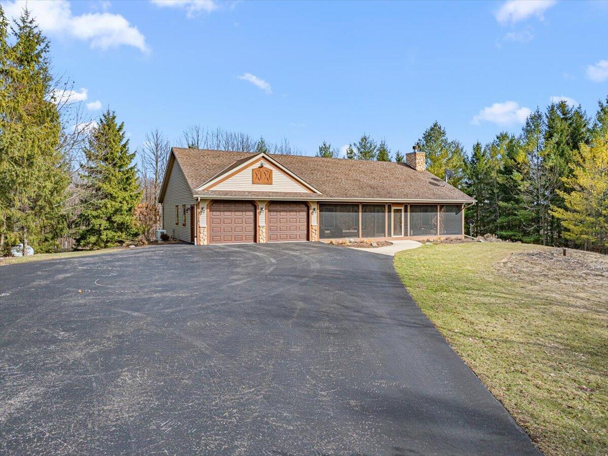 N5968 County Road P Herman, WI 53050 - Photo 6 of 66 Front Elevation from Driveway
