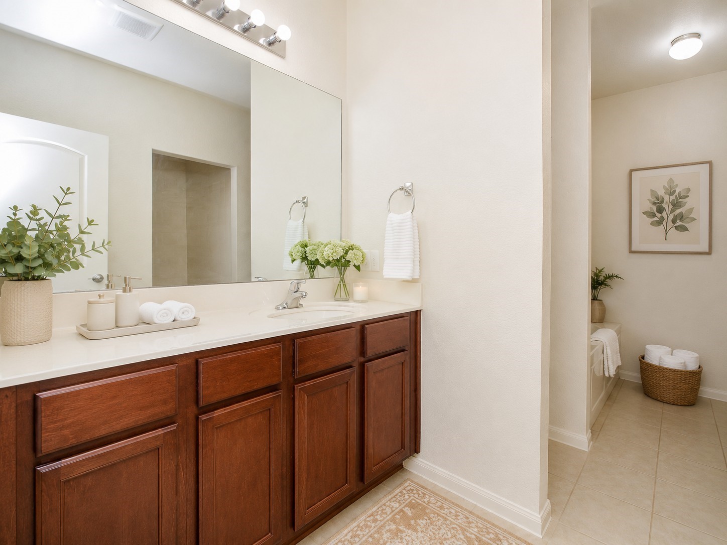 1322 Emerald Stone Drive Rosharon, TX 77583 - Photo 11 of 23 a bathroom with a sink and a mirror