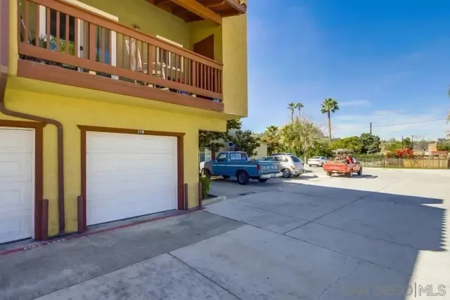 a view of a building with a street