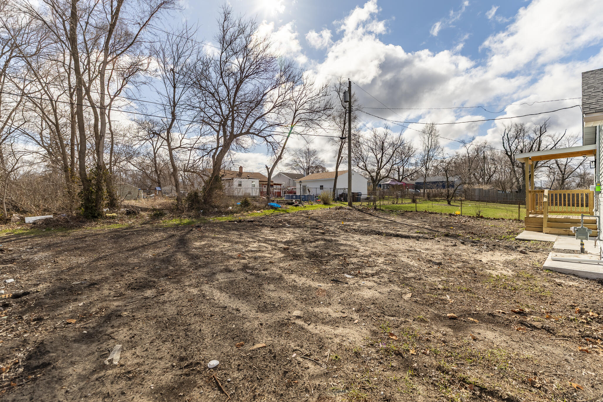 1047 Arizona Street Gary, IN 46403 - Photo 35 of 35 a view of outdoor space with deck and trees