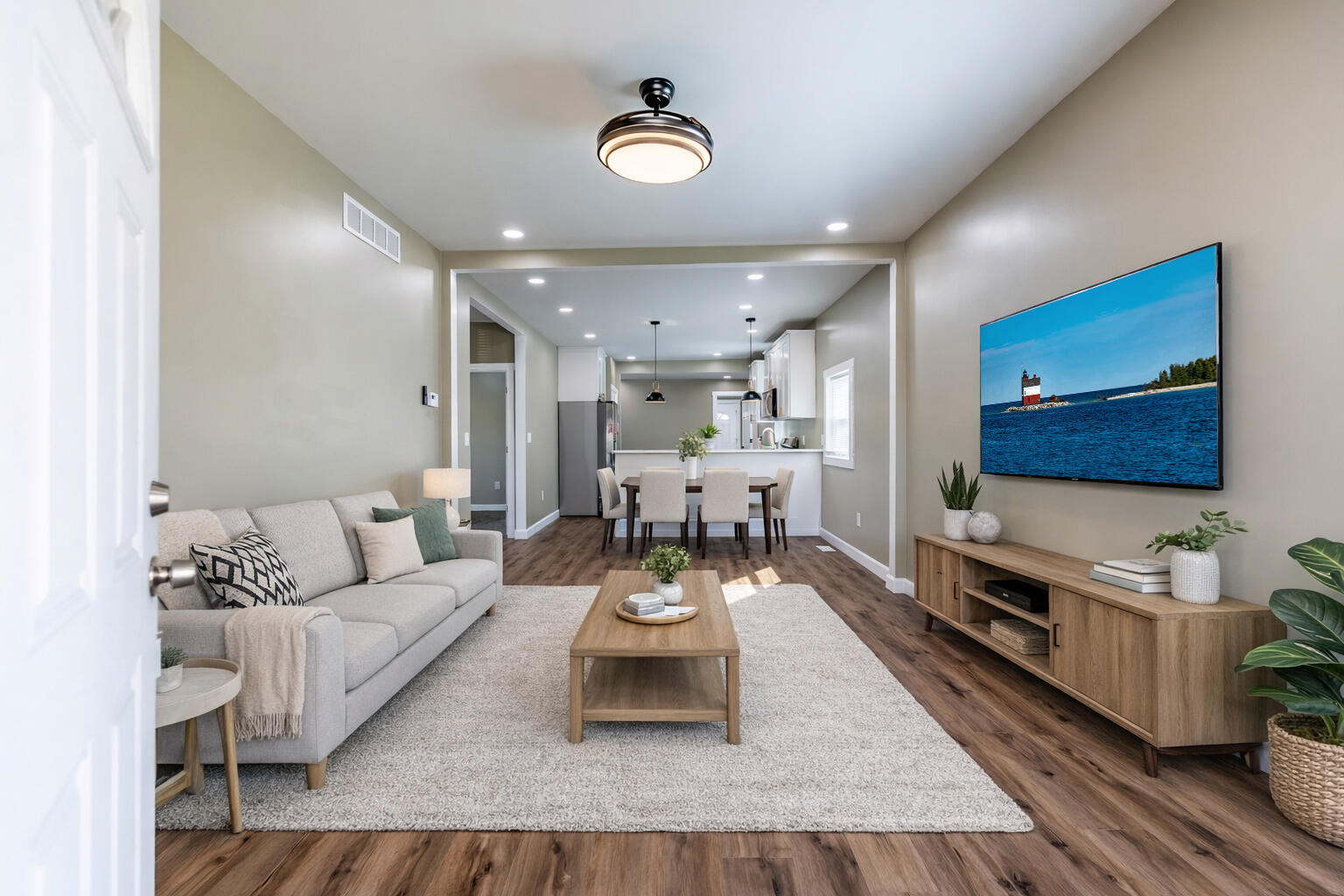 1047 Arizona Street Gary, IN 46403 - Photo 4 of 35 a living room with furniture and a flat screen tv
