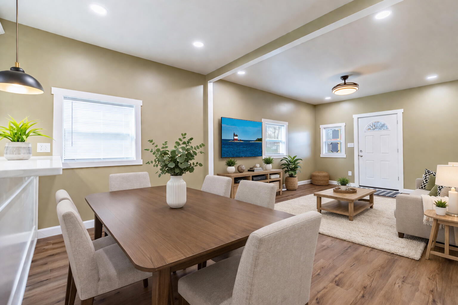 1047 Arizona Street Gary, IN 46403 - Photo 6 of 35 a view of a dining room with furniture window and wooden floor