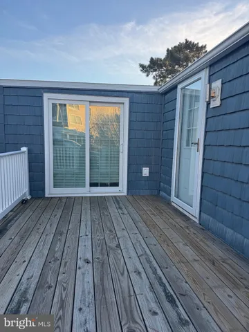 a view of wooden deck