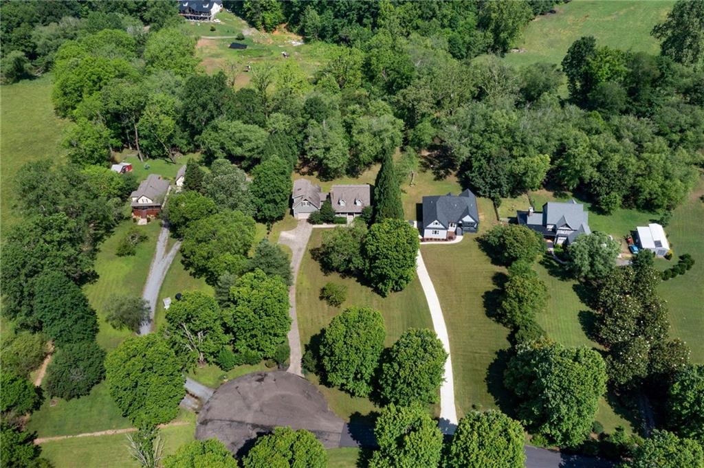 442 Cartecay River Run Ellijay, GA 30536 - Photo 56 of 63 an aerial view of residential house with outdoor space and trees all around