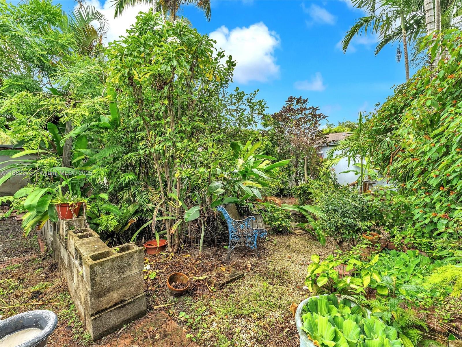 3680 Northwest 16th Street Miami, FL 33125 - Photo 27 of 45 a backyard of a house with lots of green space