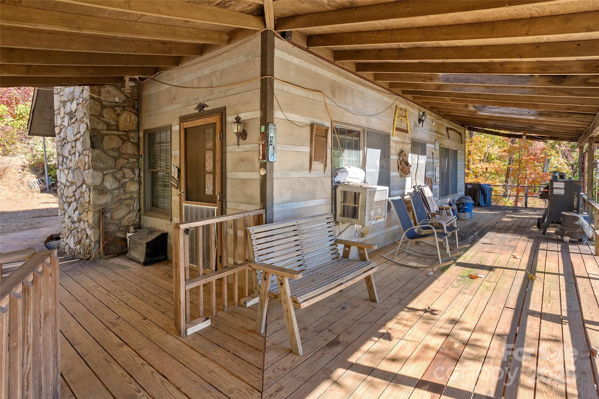 310 Log Gap Road Fairview, NC 28730 - Photo 12 of 46 a view of patio with wooden floor