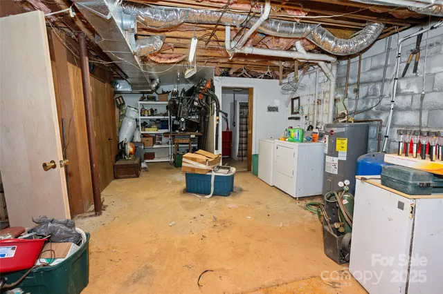 a view of storage and utility room