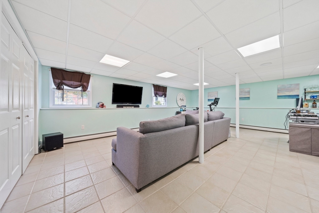 10 Crossman Circle Abington, MA 02351 - Photo 23 of 38 a living room with furniture and a flat screen tv