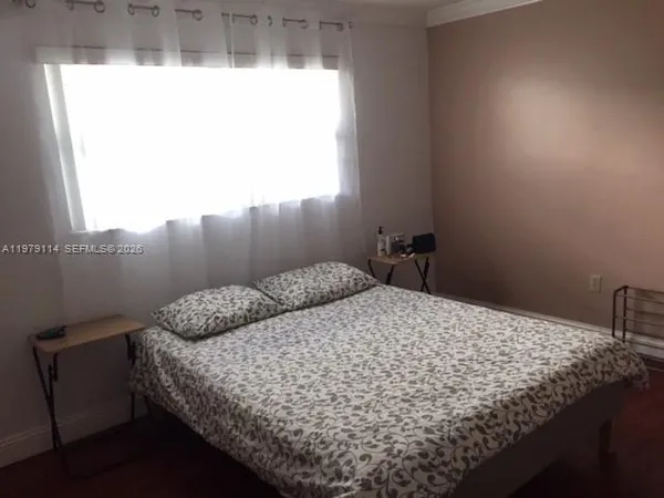 a view of a room with table and chair