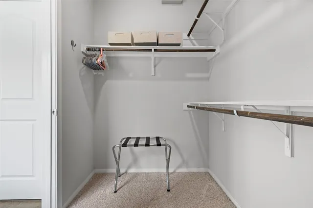 a close view of closet