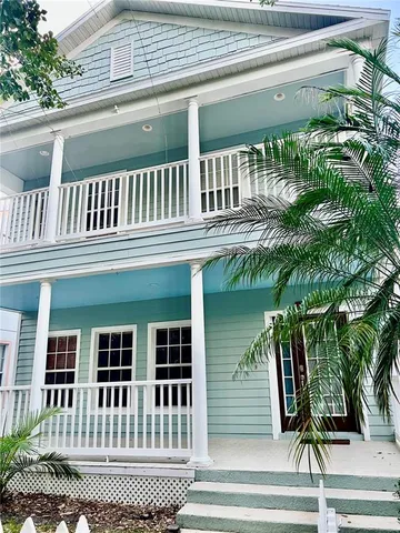 a view of a house with a deck