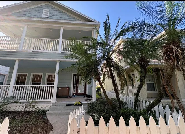 a front view of a house