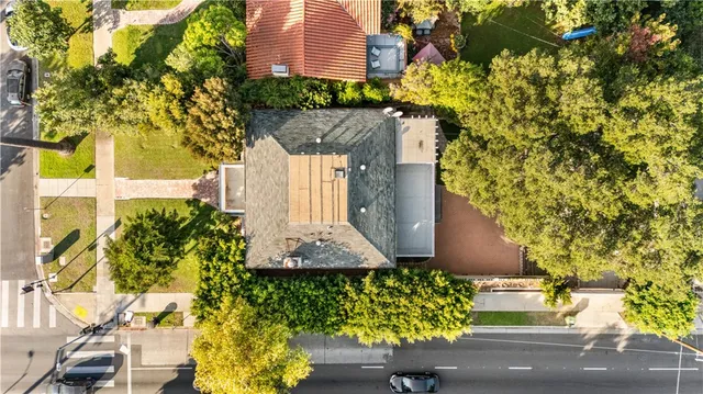 a view of city and mountain
