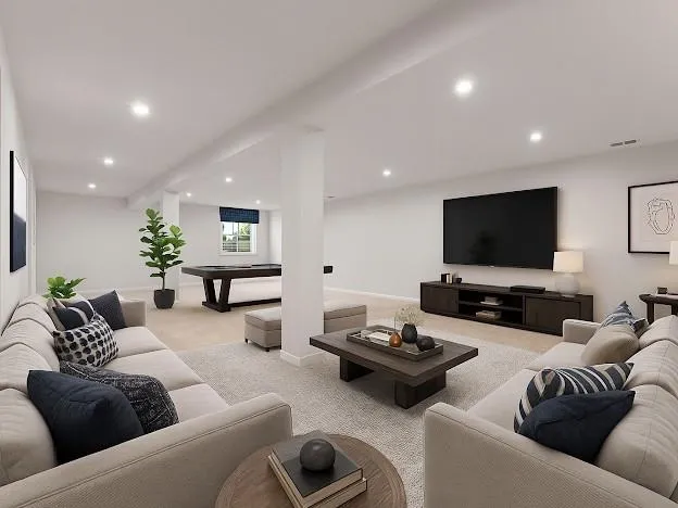 a view of an empty room