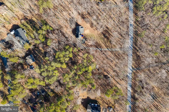 a backyard of a house with a tree