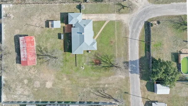 a bird view of a house
