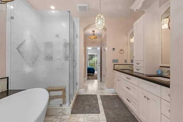 a view of parking garage with cars