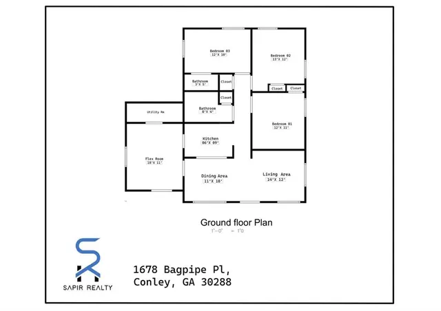 $1,375 | 1678 Bagpipe Place, Conley, GA 30288