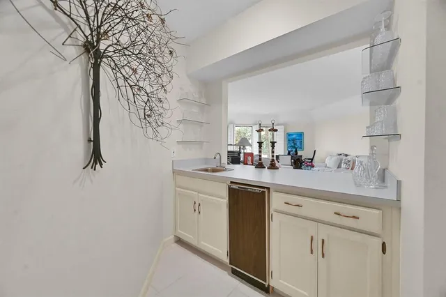 a car parked in a garage