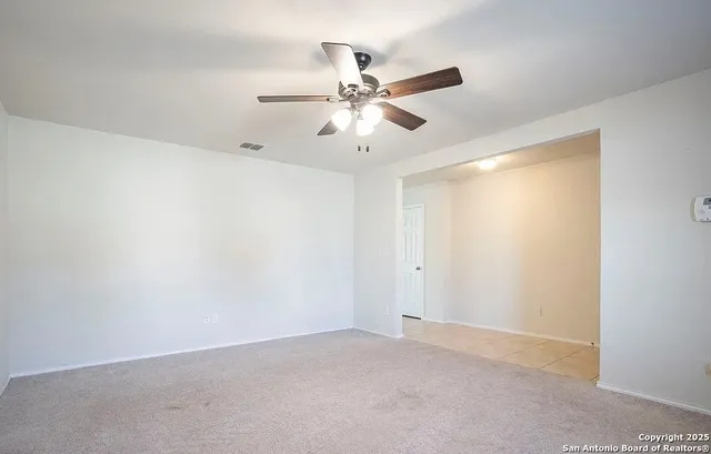 a view of an empty room