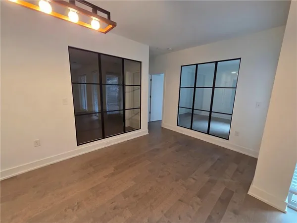 a view of an empty room