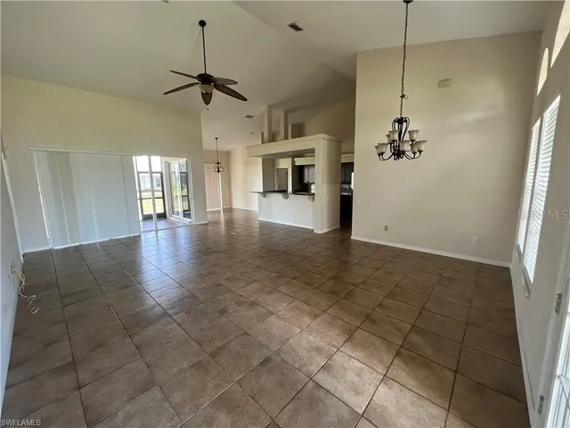 a view interior of a house an entryway and fire place